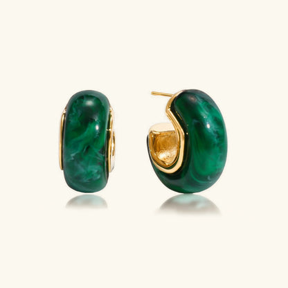 [Royal Vicky]Lexi Chunky Enamel Hoops