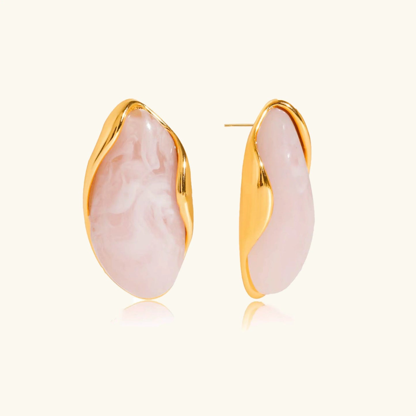 [Royal Vicky]Amelise Polished Gemstone Earrings