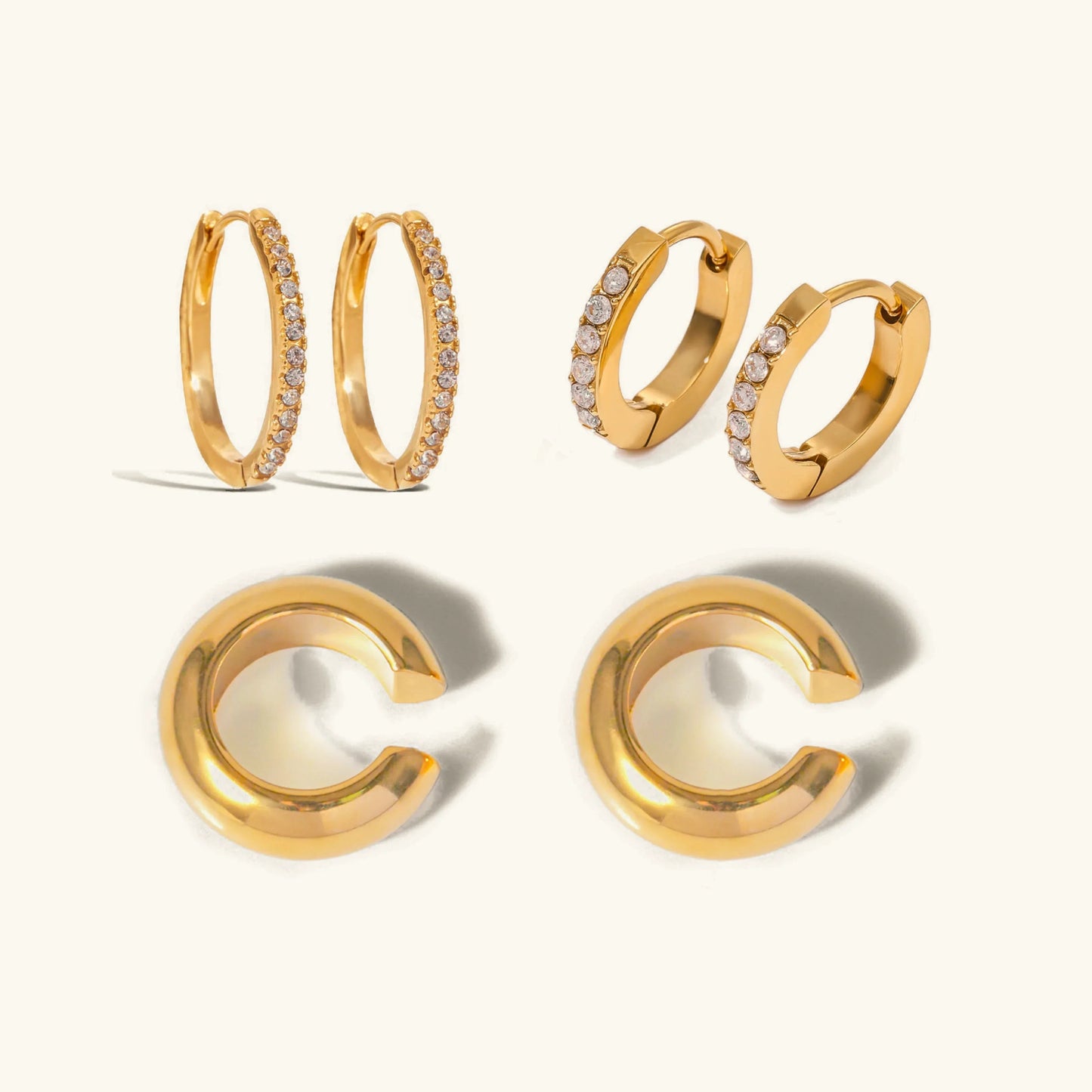 [Royal Vicky]Krisha Contemporary Hoop Bundle