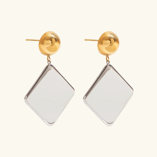 [Royal Vicky]Kelly Geometric Drop Earrings