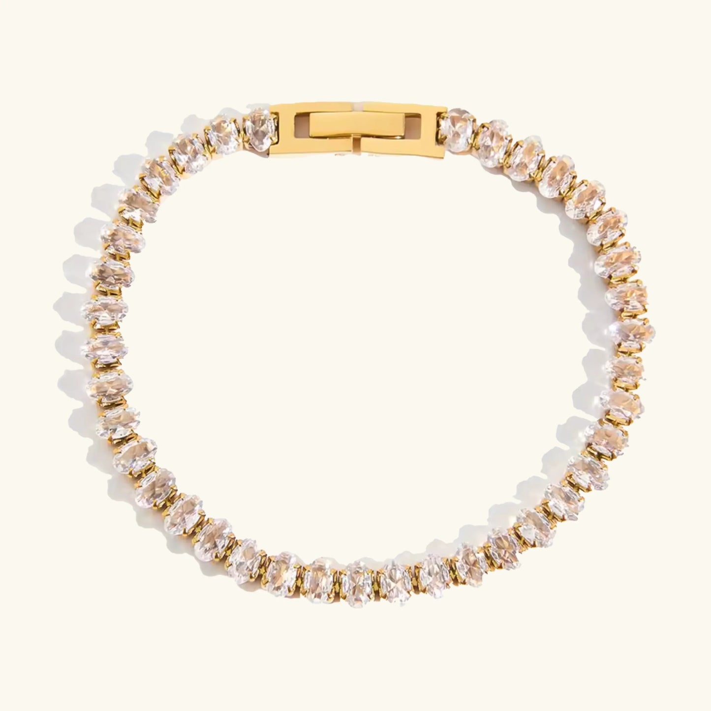 [Royal Vicky]Avaria Oval Cut Tennis Bracelet
