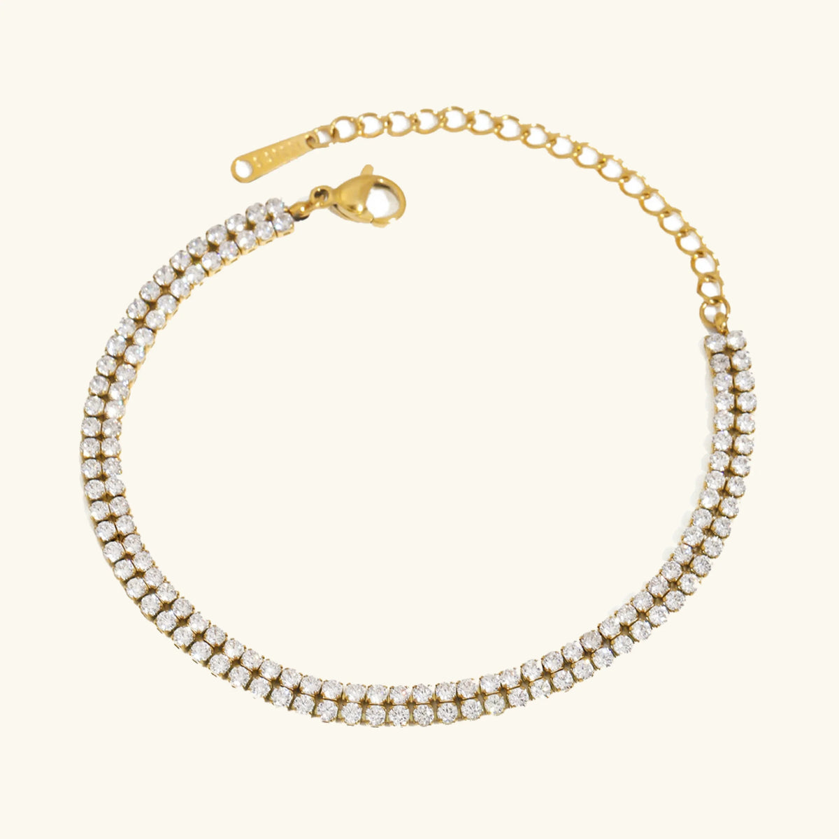 [Royal&Vicky]Celene Layered Tennis Bracelet