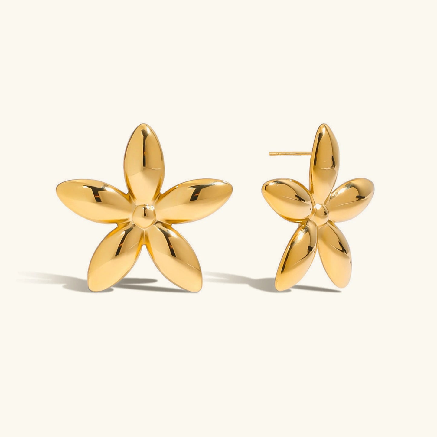 [Royal Vicky]Monica Floral Gold Earrings