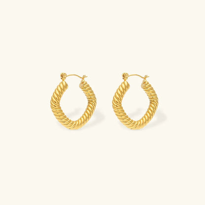 [Royal Vicky]Emani Twist Square Earrings