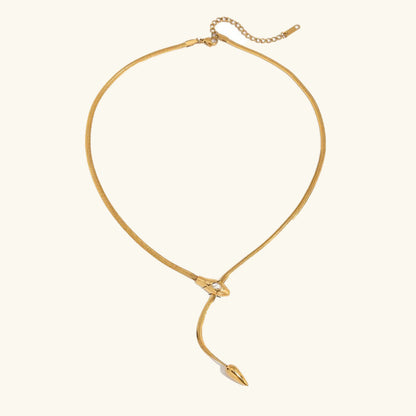 [Royal Vicky]Zarelle Gold Serpentine Pendant