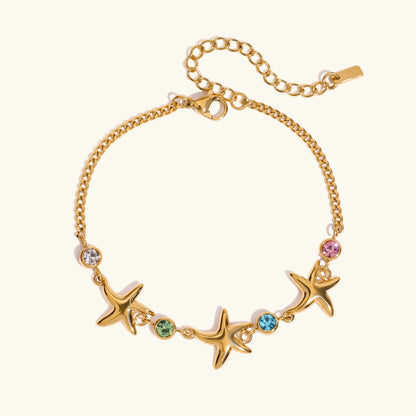 [Royal Vicky]Kristine Golden Starfish Bracelet