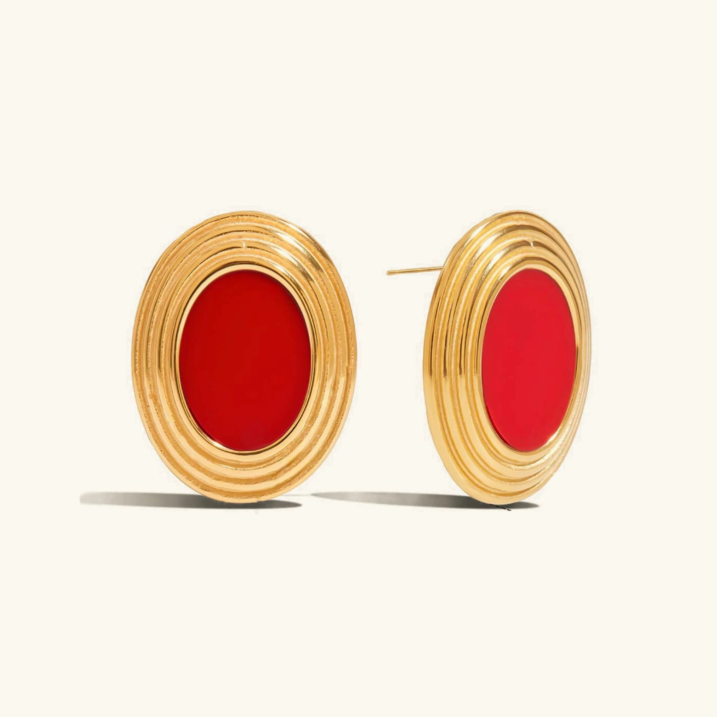 [Royal Vicky]Ruthie Gold Enamel Earrings