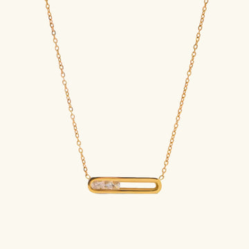 [Royal&Vicky]Abby Sculpted Gold Pendant