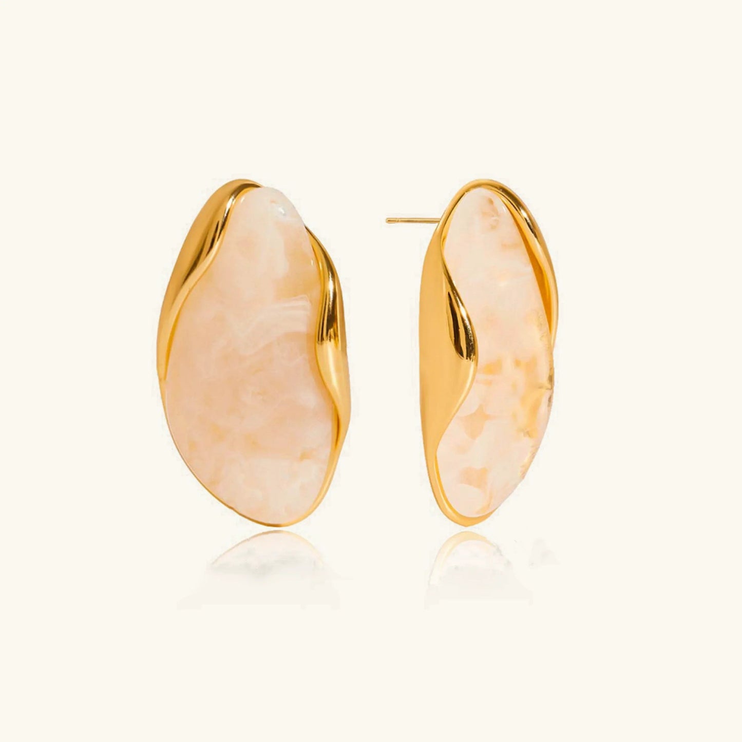 [Royal Vicky]Amelise Polished Gemstone Earrings