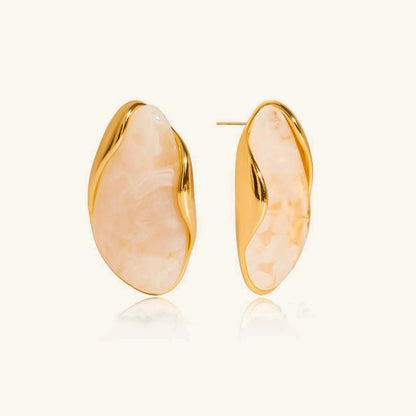 [Royal Vicky]Amelise Polished Gemstone Earrings