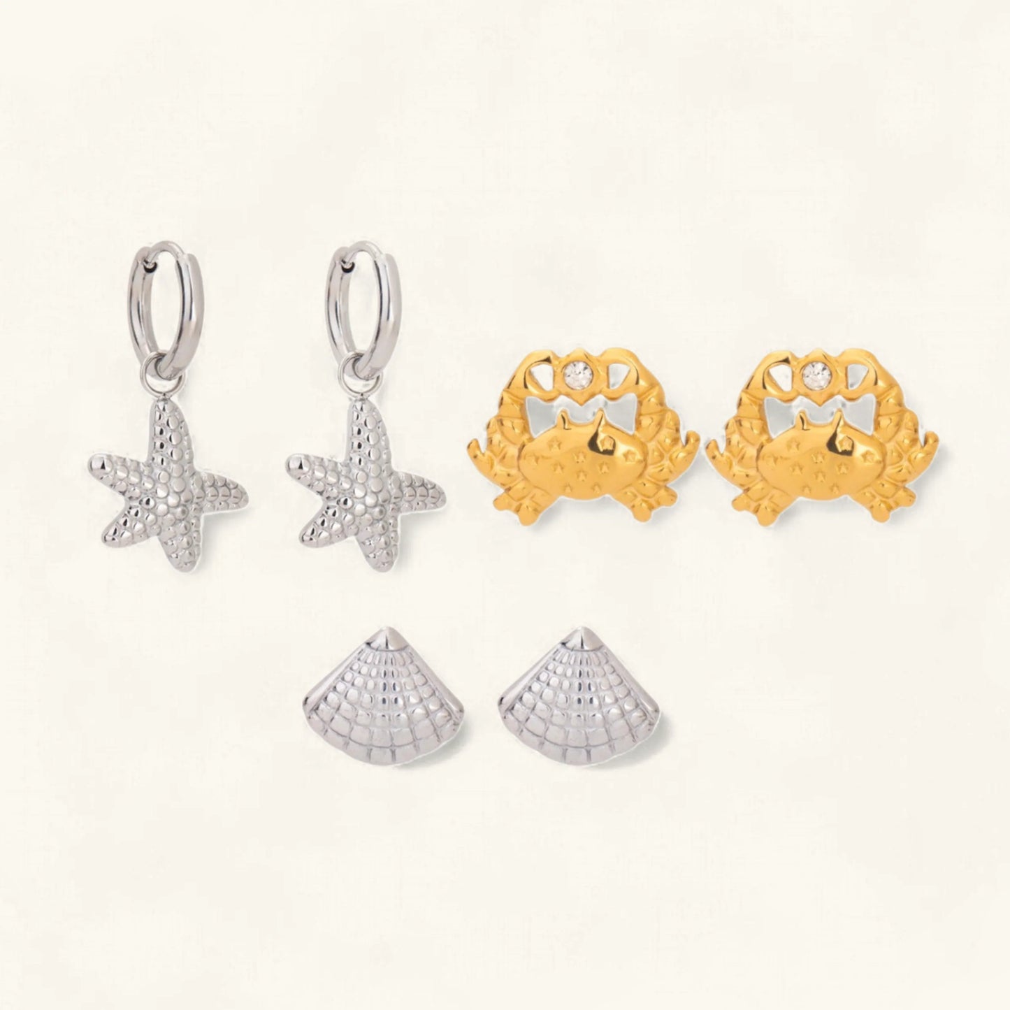 [Royal Vicky]Cheyenne Seaside Essential Earrings Bundle
