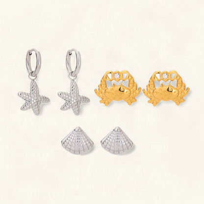 [Royal Vicky]Cheyenne Seaside Essential Earrings Bundle