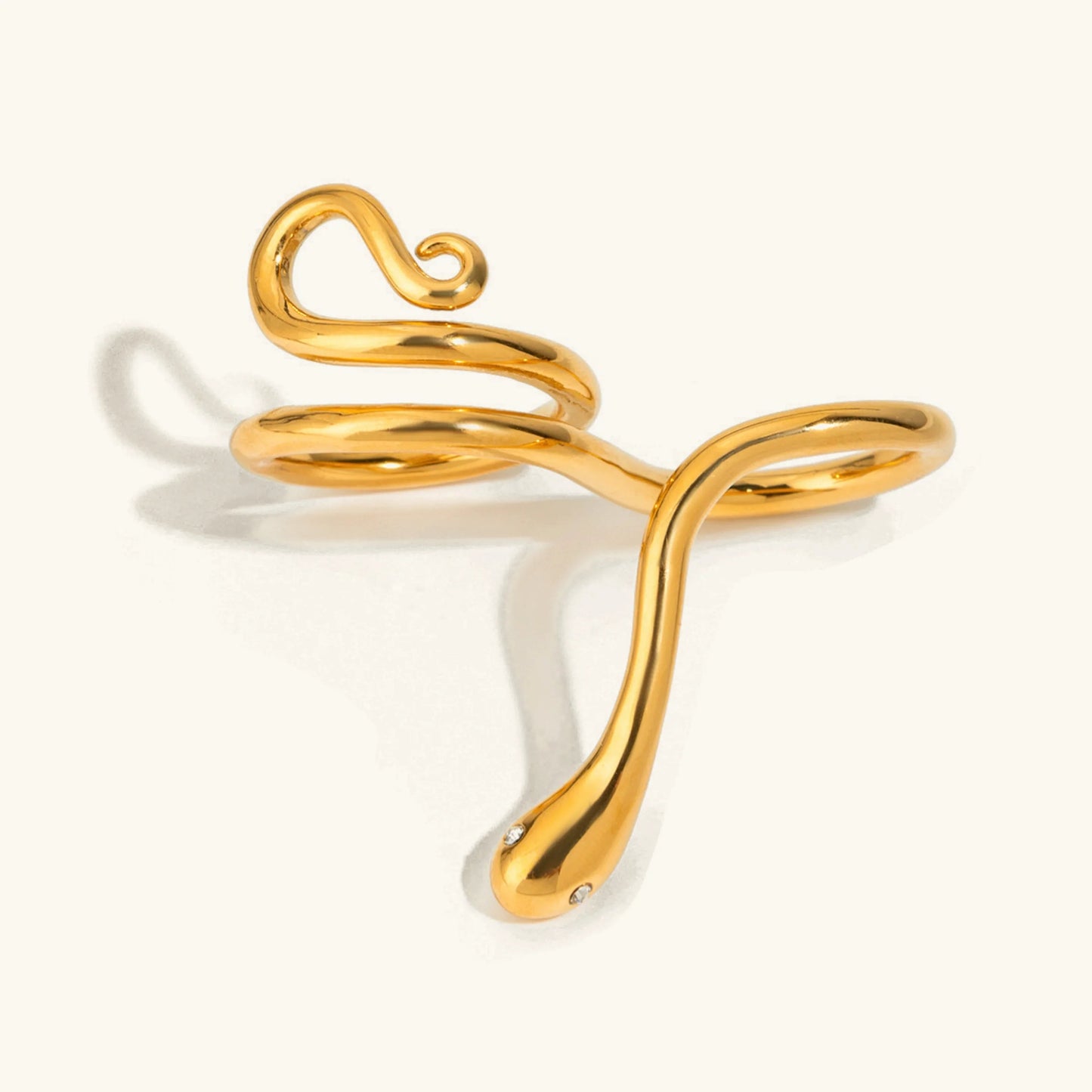 [Royal Vicky]Gemmie Golden Snake Ring