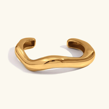 [Royal Vicky]Zaria Asymmetrical Gold Bangle