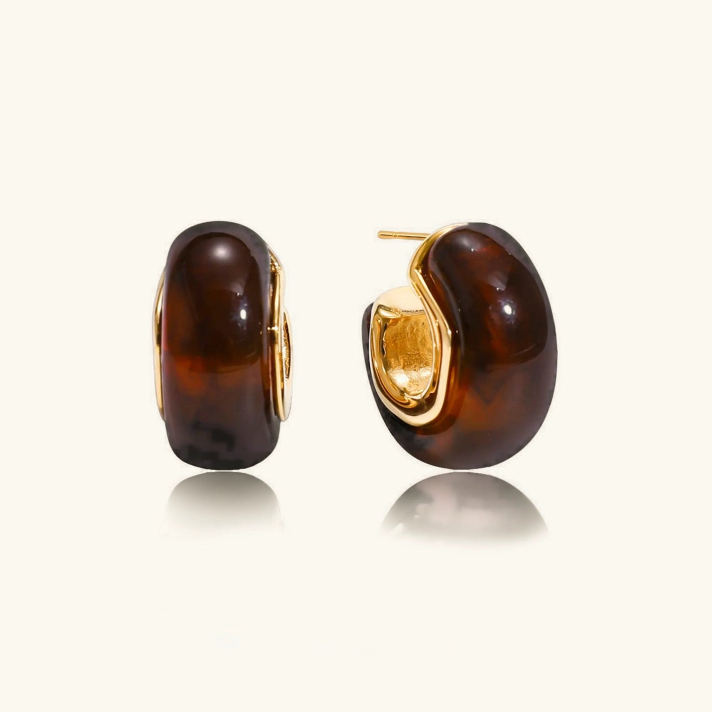 [Royal Vicky]Lexi Chunky Enamel Hoops