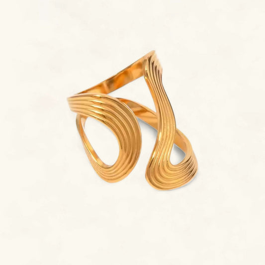 [Royal Vicky]Vivi Twisted Band Gold Ring