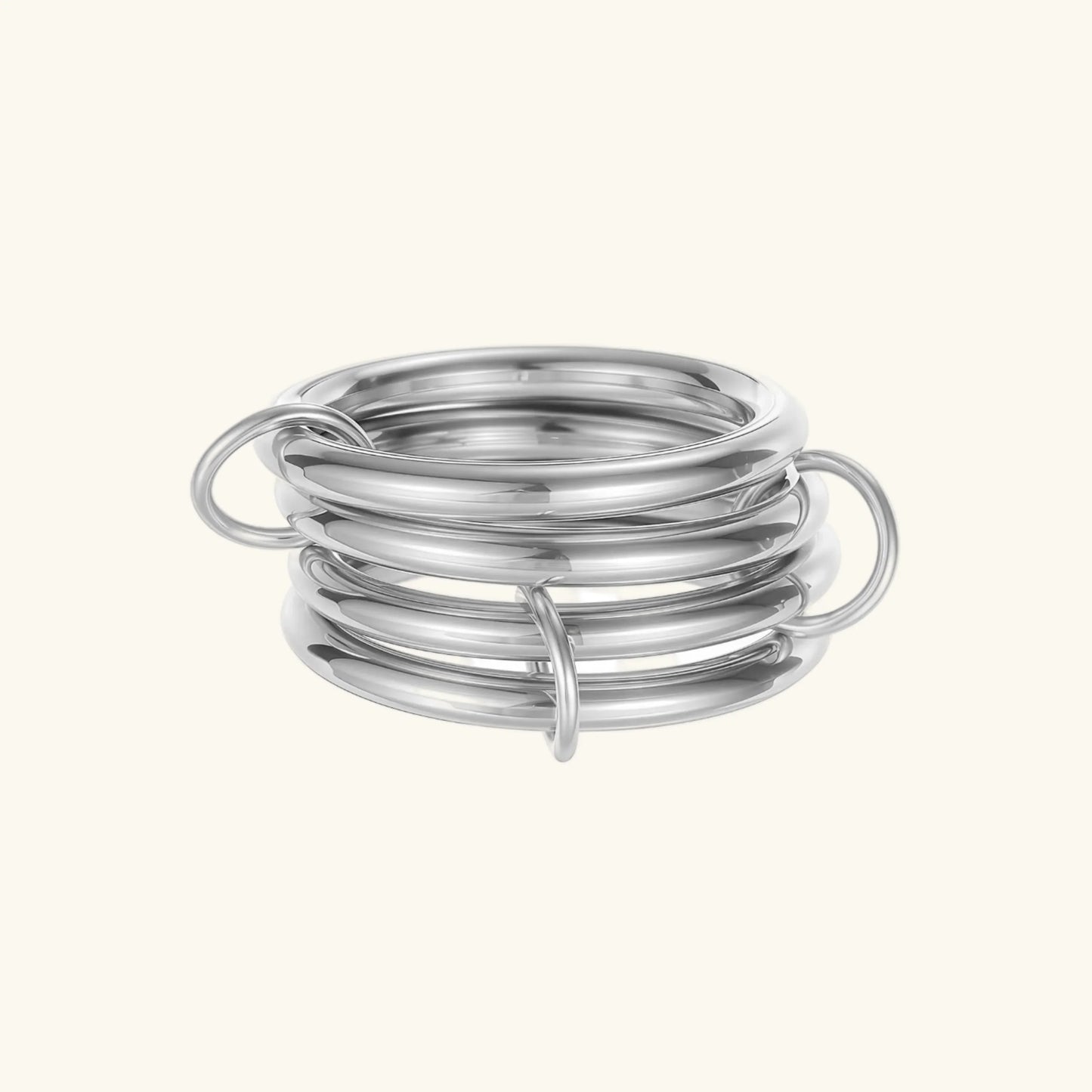 [Royal Vicky]Alexandria Two-Tone Stacked Ring