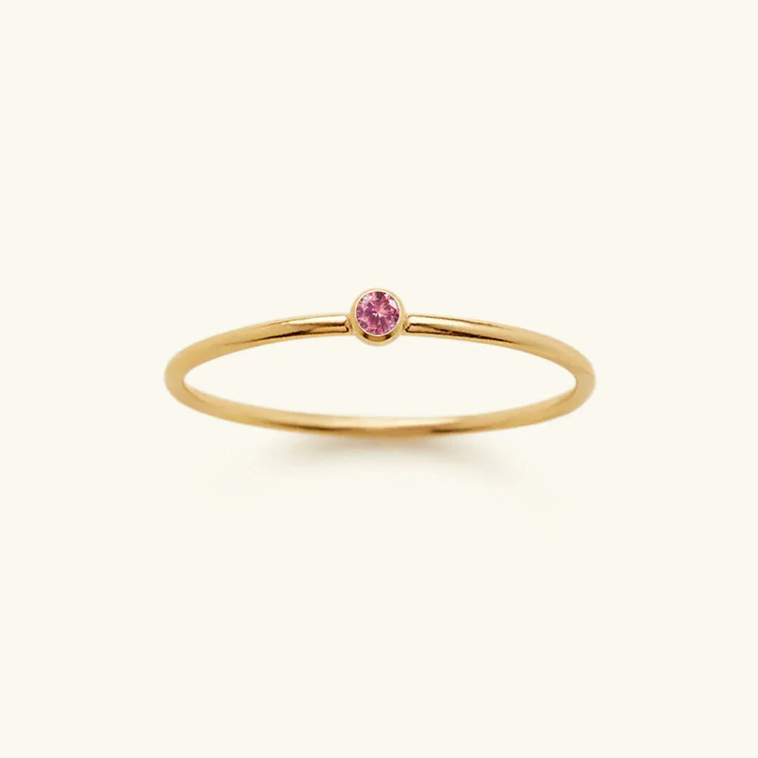 [Royal Vicky]Amelia Birthstone Stacker Ring