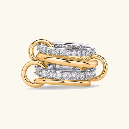 [Royal Vicky]Juno Stacked Diamond Ring