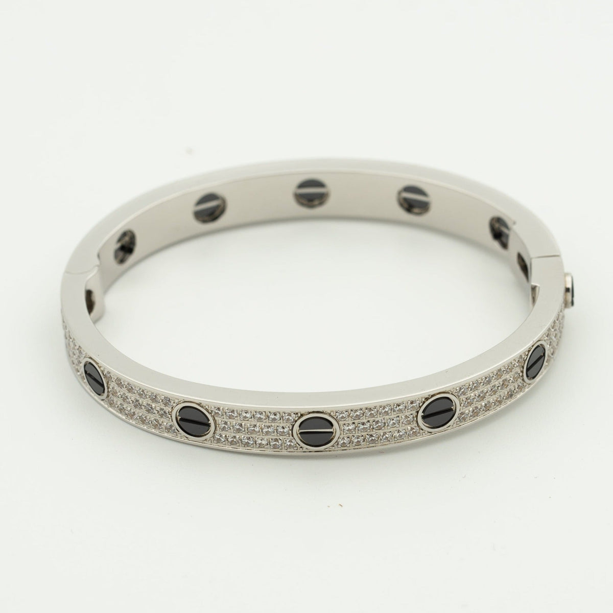 [Royal&Vicky]LOVE BRACELET 6.1MM DIAMOND-PAVED CERAMIC