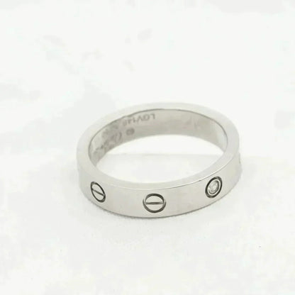 [Vicky]Liebesring 4mm 1 Diamant Silber