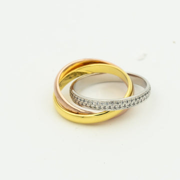 [Royal&Vicky]TRINITY RING GOLD PINK GOLD SILVER DIAMONDS