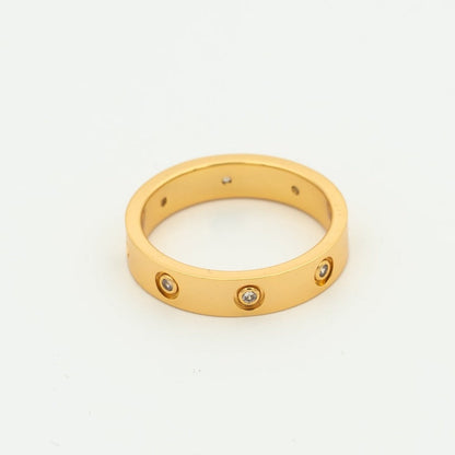 [Vicky]Liebesring 3,6 mm 8 Diamanten
