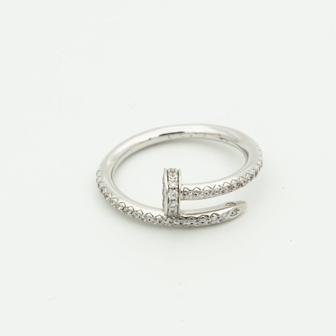 [Vicky]JUSTE RING 1,8MM SILBER DIAMANTEN