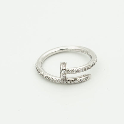 [Vicky]JUSTE RING 1,8MM SILBER DIAMANTEN
