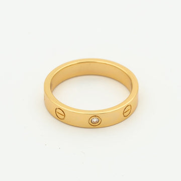 [Royal&Vicky]LOVE RING 4MM 1 DIAMOND PINK GOLD