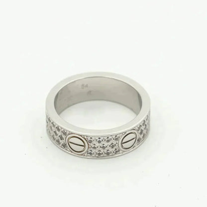 [Vicky]Liebesring 5,5 mm Diamanten gepflastert