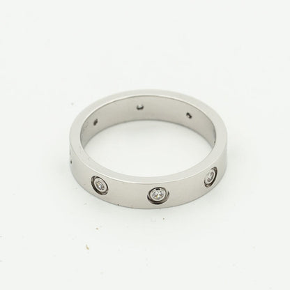 [Vicky]Liebesring 3,6 mm 8 Diamanten