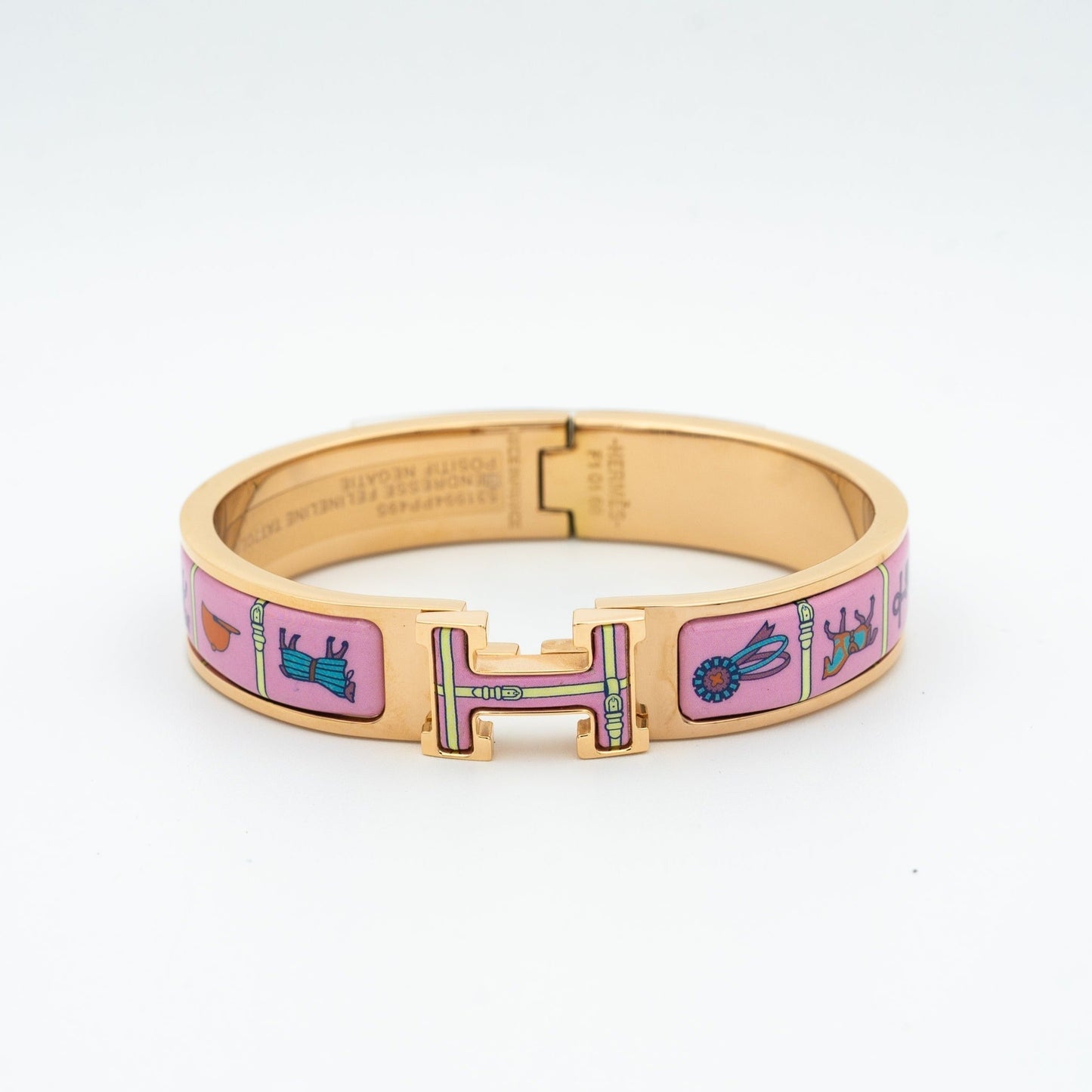 [Vicky]H PINK GOLD BRACELET PINK CERAMIC