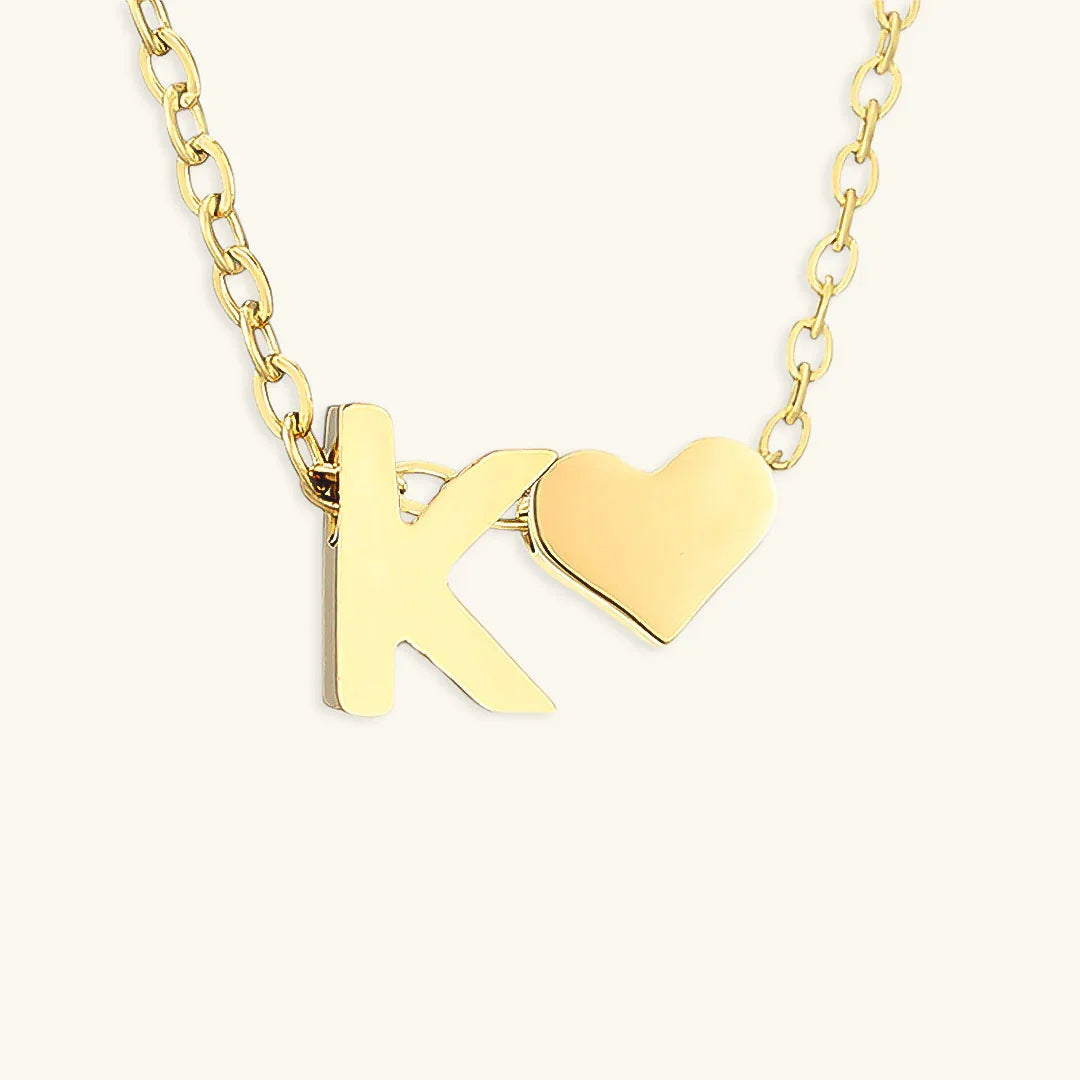 [Royal Vicky]Ria Initial Letter Gold Necklace