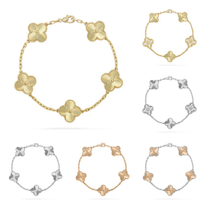 [Vicky] CLOVER 5 MOTIF LASER BRACELET COLLECTION