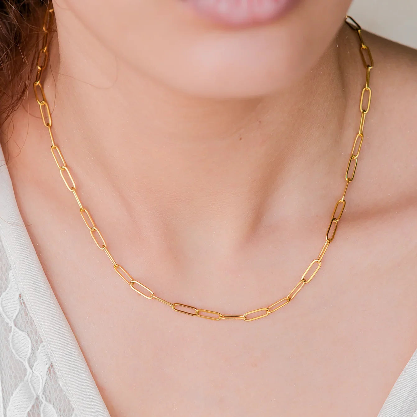 [Royal Vicky]Lena Golden Chain Necklace