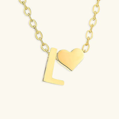 [Royal Vicky]Ria Initial Letter Gold Necklace
