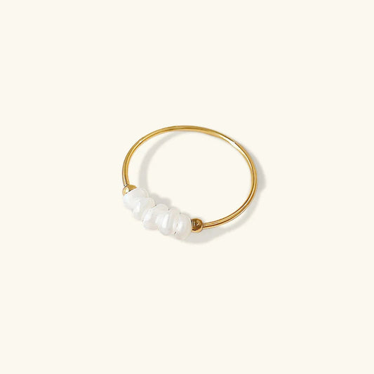 [Royal Vicky]Magnolia Freshwater Pearl Gold Ring