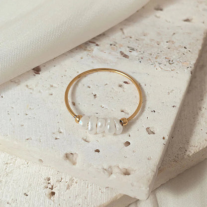 [Royal Vicky]Magnolia Freshwater Pearl Gold Ring