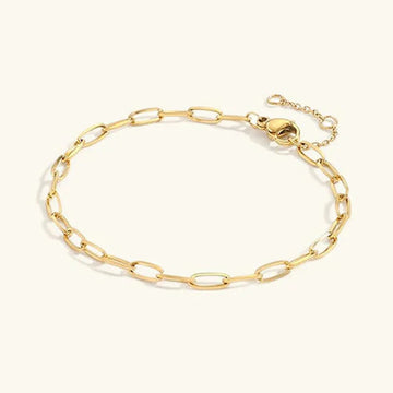 [Royal&Vicky]Maybelle Goldene Büroklammer-Kettenarmband