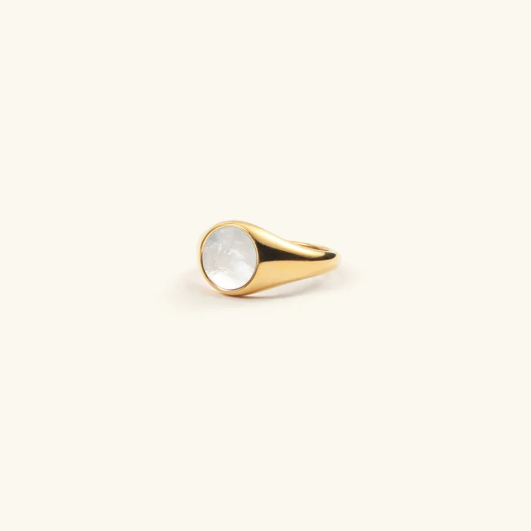 [Royal Vicky]Mother Of Pearl Gold Ring