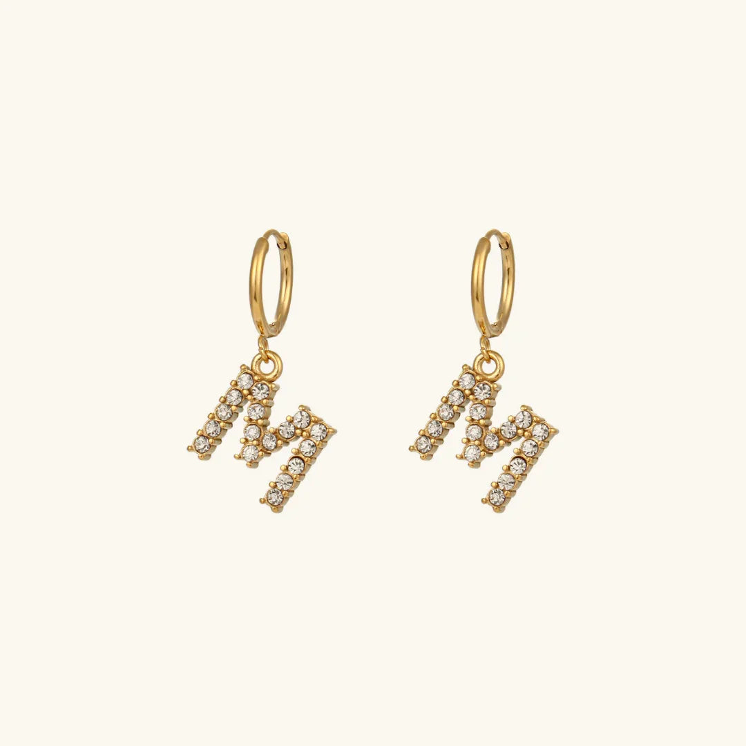 [Royal Vicky]Wilhemina Initial Letter Earrings