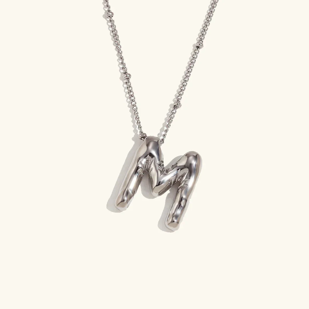 [Royal Vicky]Balloon Gold Initial Necklace