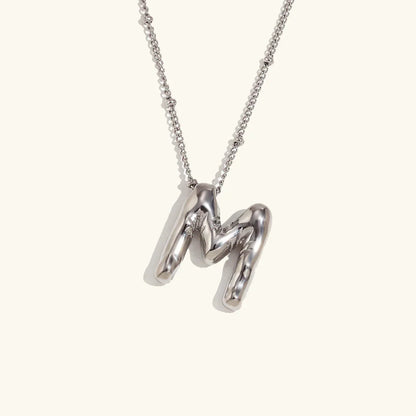 [Royal Vicky]Balloon Gold Initial Necklace