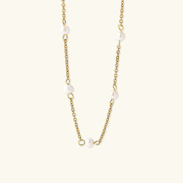[Royal&Vicky]Nora Gold Pearl Necklace