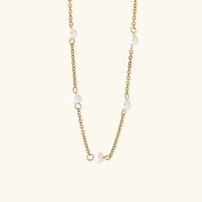 [Royal Vicky]Nora Gold Pearl Necklace