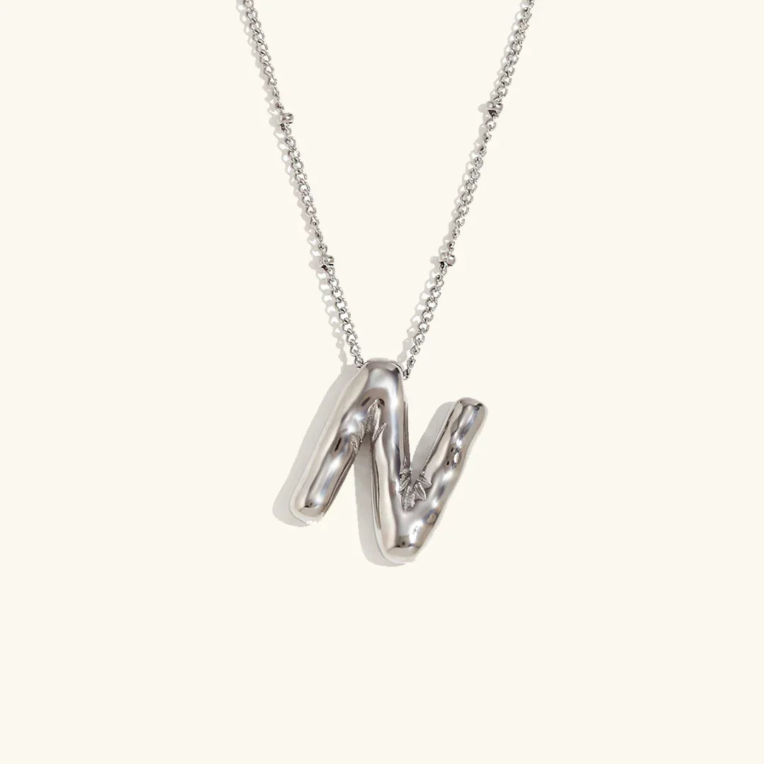 [Royal Vicky]Balloon Gold Initial Necklace
