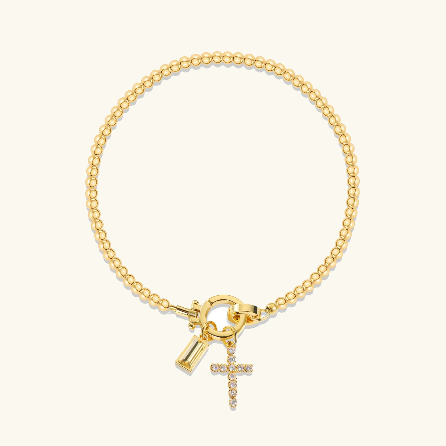 [Royal Vicky]Amalia Birthstone Cross Bracelet