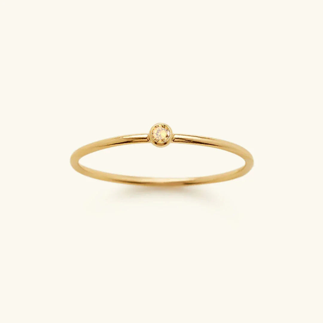 [Royal Vicky]Amelia Birthstone Stacker Ring