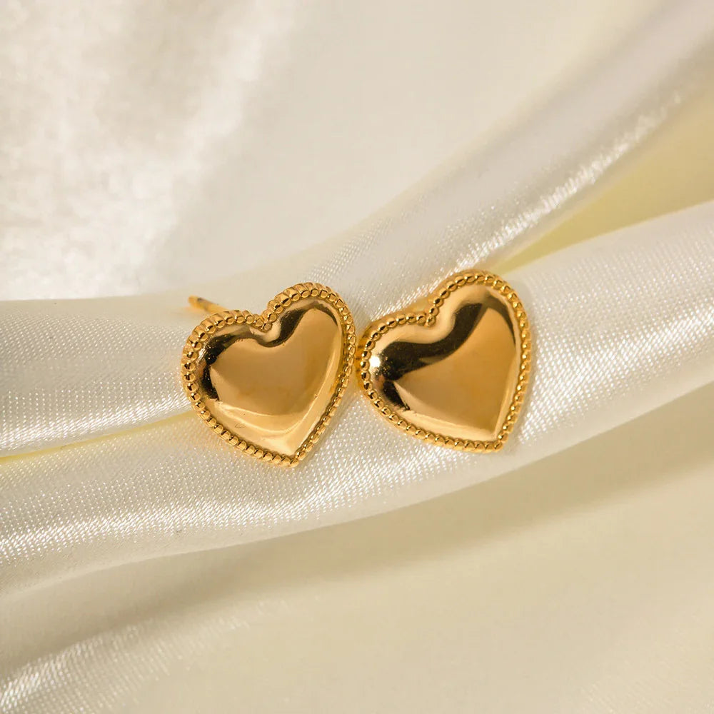 [Royal&Vicky]Ruth Herz-Ohrringe in Gold